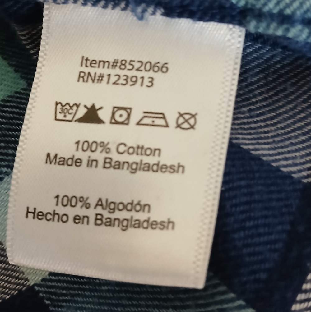 Jachs Girlfriend Bea 100% Cotton Plaid Snap Button-Up Flannel Long Sleeve Shirt - Picture 8 of 9